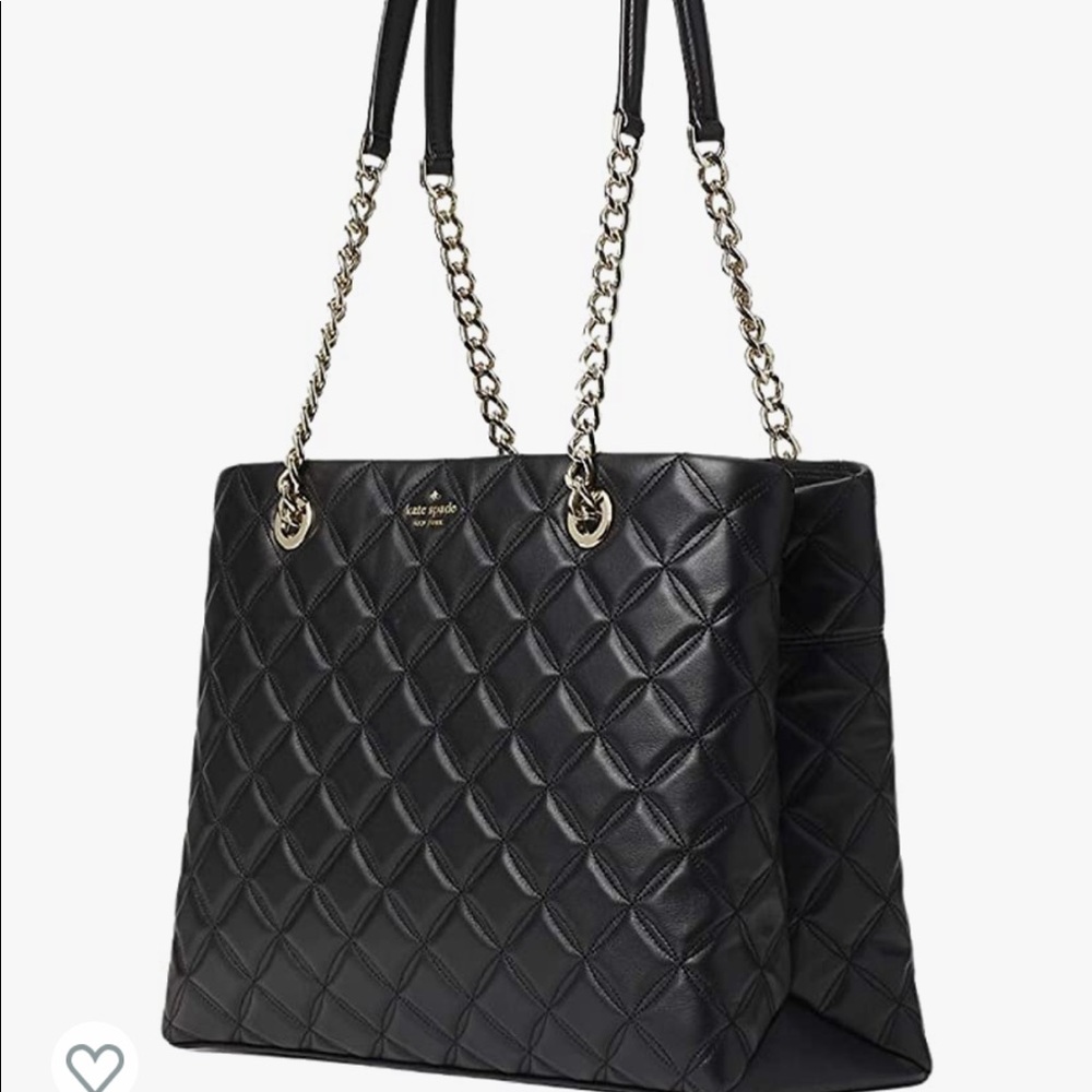 Kate Spade Natalia Tote Bag Women's Leather Large Handbag (Black)